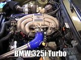 BMW 325i Turbo drifting on public street