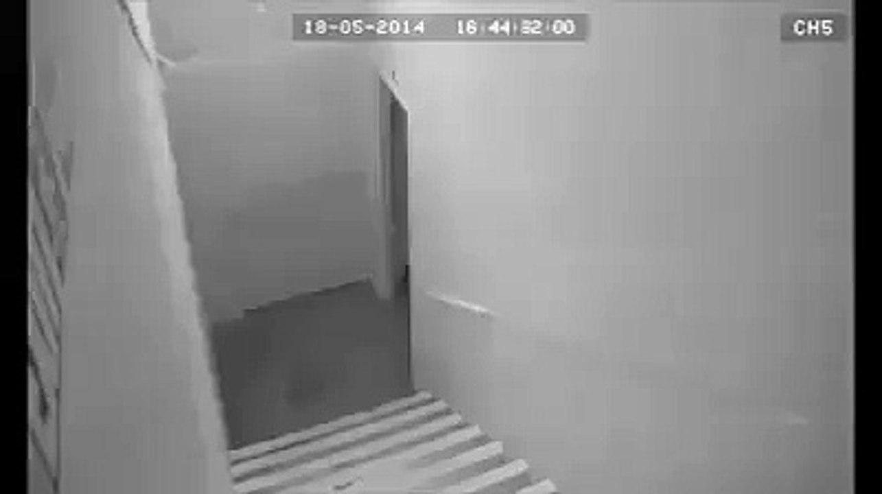 Ghost caught on tape (shoking video)2015