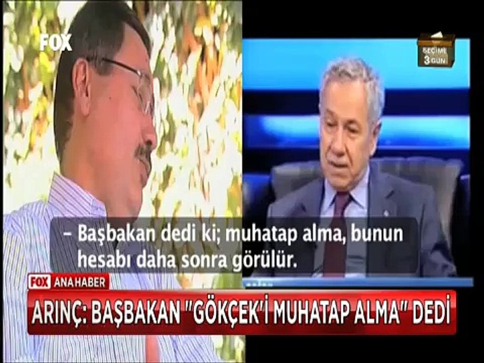Bülent Arınç 'Başbakan dedi ki Gökçek'i muhatap alma hesabı daha sonra görülür'