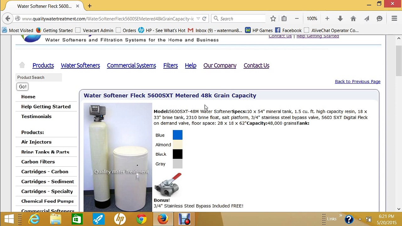 What options to choose for your water softener