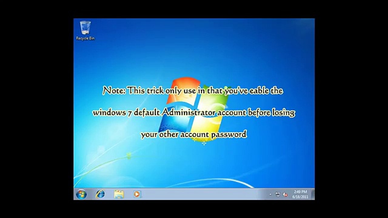 Forgot Window Password Slolution.