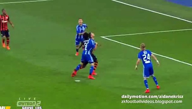 Darijo Srna Amazing Shot Hits the Crossbar | Dynamo Kyiv vs Shakhtar Donetsk 04.06.2015