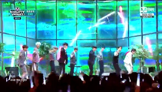 150604 MCD 엠카 EXO LOVE ME RIGHT