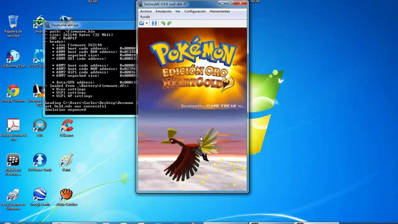 Desmume WIFI (CONFIGURADO) - Pokemon Heart Gold/Soul Silver