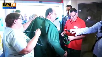 Hollande rend une visite surprise aux ex-Fralib