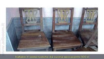 TARANTO, GINOSA   4 SEDIE ANTICHE  CILIEGIO [04] EURO 400