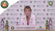 Press conference Timea Bacsinszky 2015 French Open / Semifinals