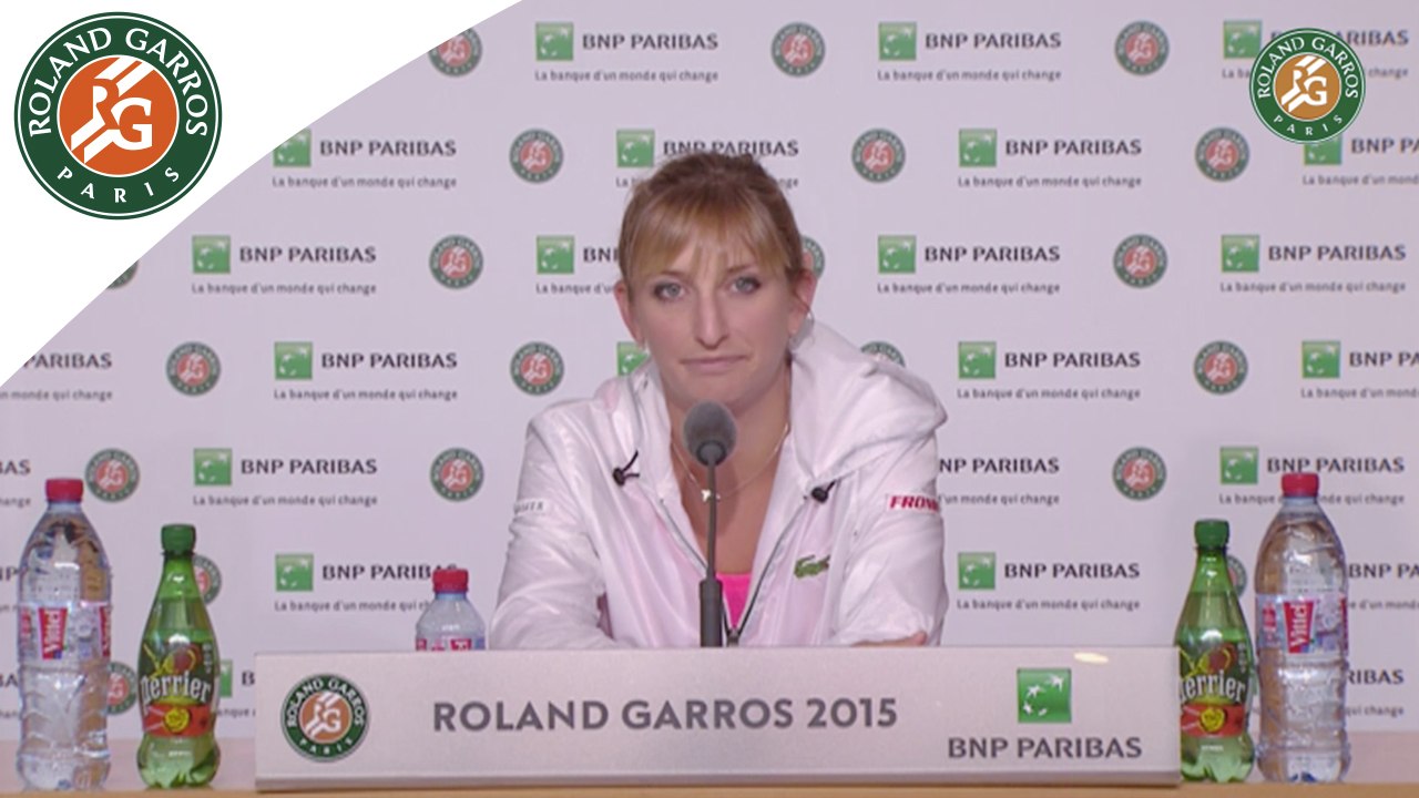 Press conference Timea Bacsinszky 2015 French Open / Semifinals
