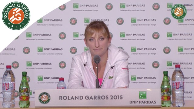 Press conference Timea Bacsinszky 2015 French Open / Semifinals