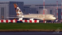 Etihad Airways A380 takeoff ● XFW (1080p60)
