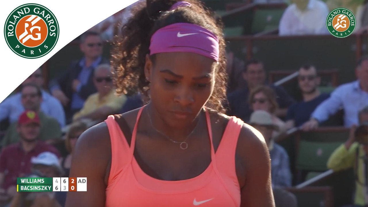 Temps forts S. Williams - T. Bacsinszky Roland-Garros 2015 / Demi-finales