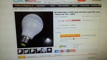 Análise Lampada LED Bulbo 5 wats do DX / Ali China