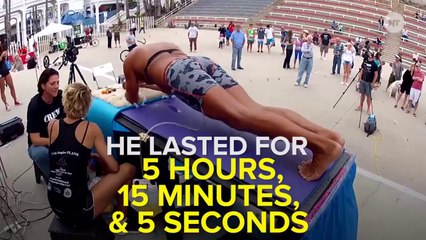 Un ancien marine bat le record du monde de gainage (5h15mn15s)