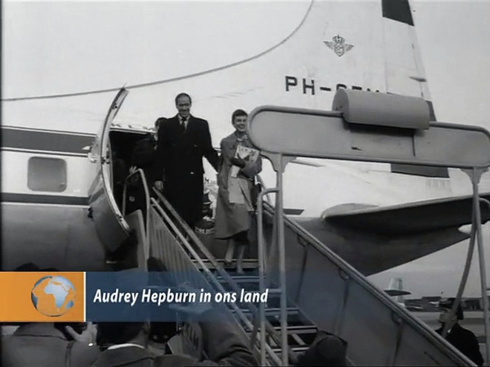 Audrey Hepburn in ons land - 1954