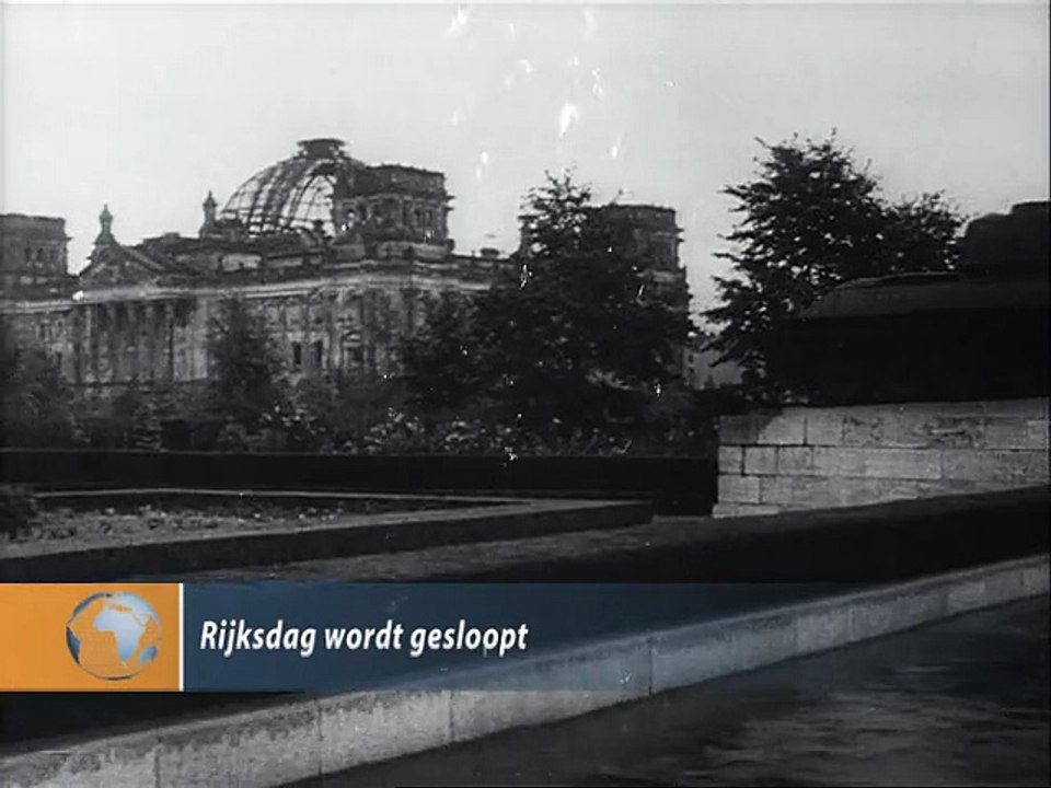 Rijksdag wordt gesloopt - 1954