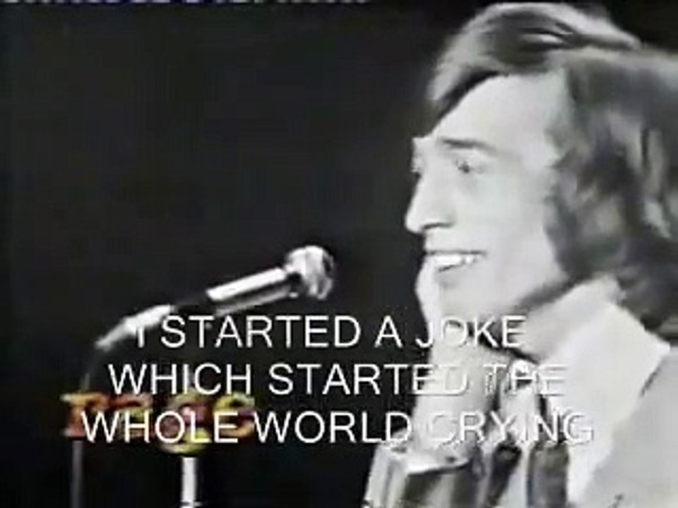 Bee Gees - I Started A  Joke (Lyrics)