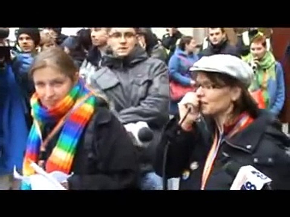 Wrocławski Marsz Równości, cz. I, manifestacja homoseksualistów 24.10.2009 Wroclaw