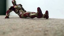 Iron man vs Captain America stop motion