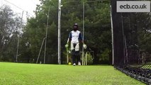 England cricket - Moeen Ali batting in the nets - GoPro footage