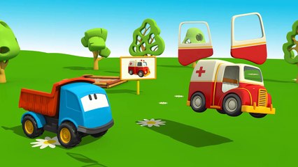 Meraklı kamyon Leo ve ambulans - eğlenceli çizgi film