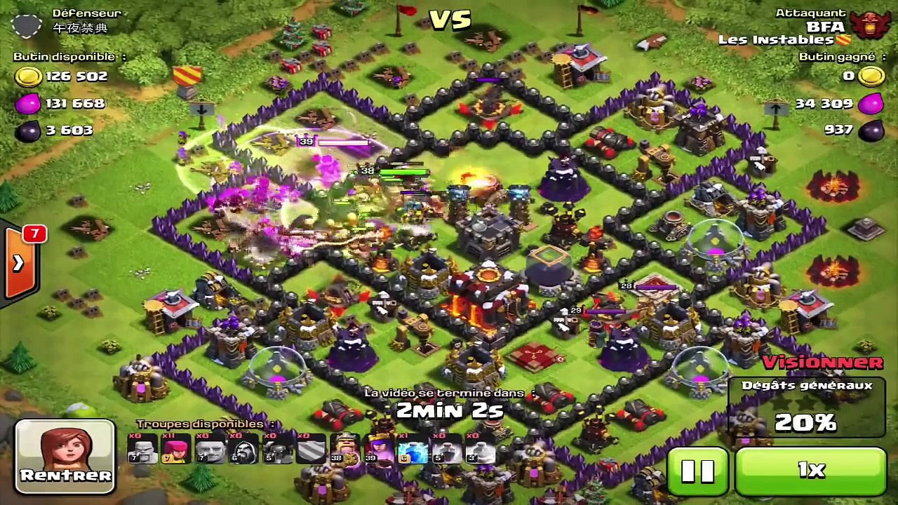 Compo Golem Géants 7 en High Level   Clash Of Clans Français