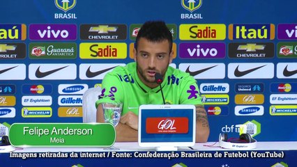 Na Seleção, Felipe Anderson vibra com oportunidade e sonha com Olimpíada