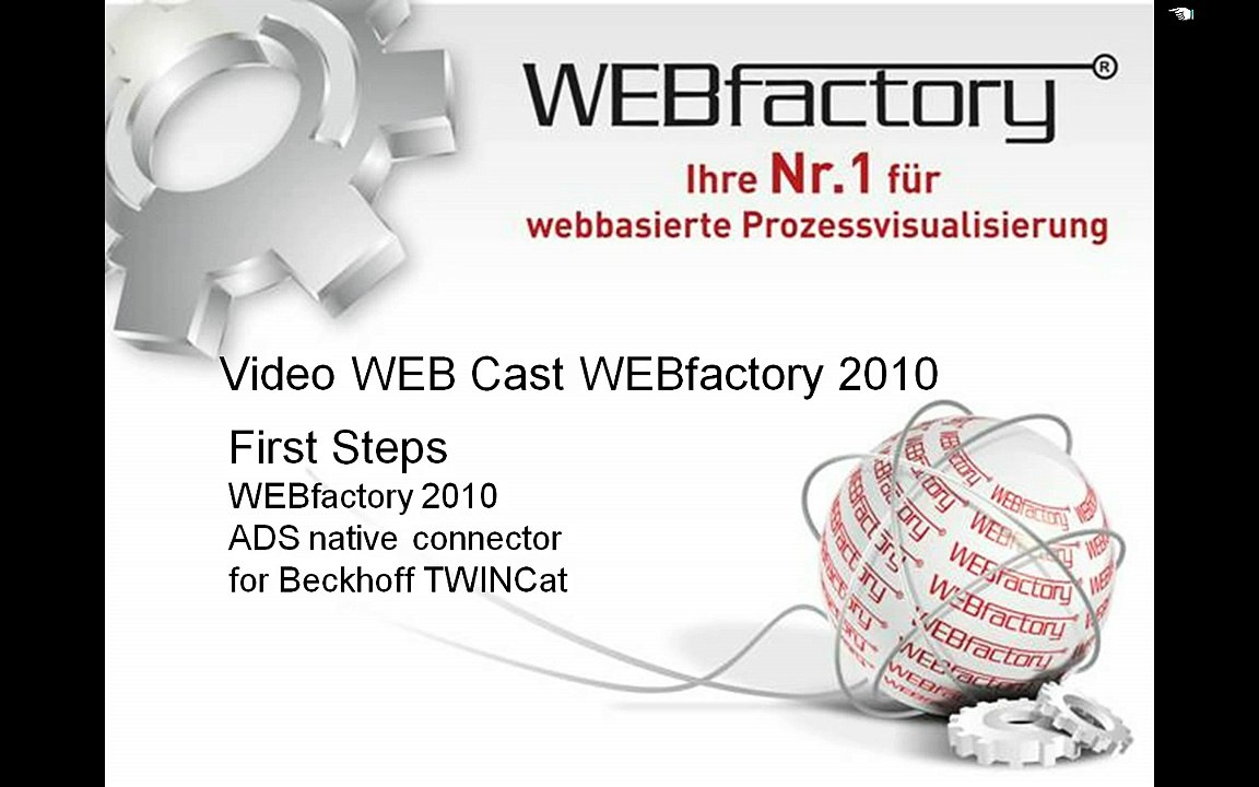 HMI SCADA Software WEBfactory 2010 - Configure the native Beckhoff ADS interface