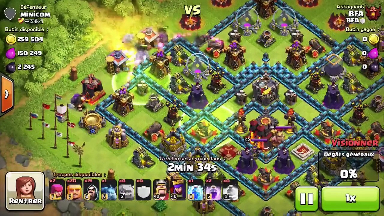 Impressionnant la compo Gogiwi ça envoit du lourd !   Clash Of Clans Français