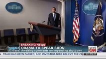 US Government SHUTDOWN   President OBAMA Addresses the Nation