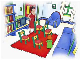 Caillou's first wedding with subtitles