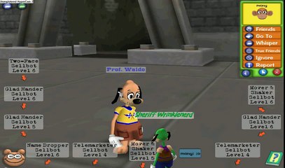 Toontown walk in battle glitch (sellbot hq version)
