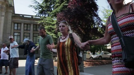 Rounddance Flash Mob 2012 - Vancouver Art Gallery