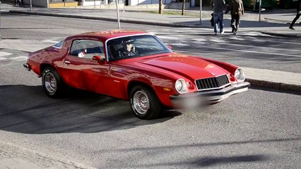 Chevrolet Camaro Burnout crash in Luleå