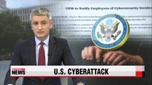 U.S. federal gov. suffers massive hacking, China suspected
