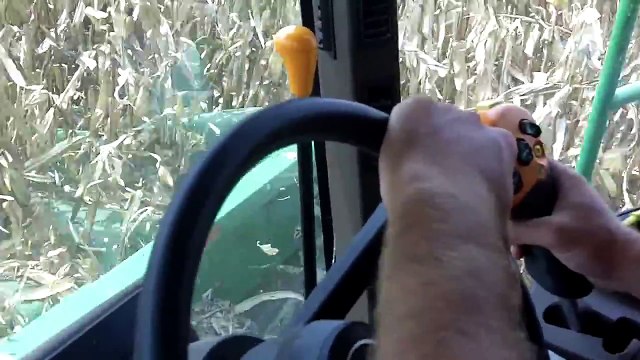 John Deere 9660 STS Combine Harvesting Corn Arthur Illinois