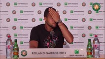 Press conference Jo-Wilfried Tsonga 2015 French Open / Semifinals