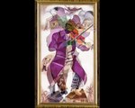 fiddler on the roof by marc chagall - painting in motion