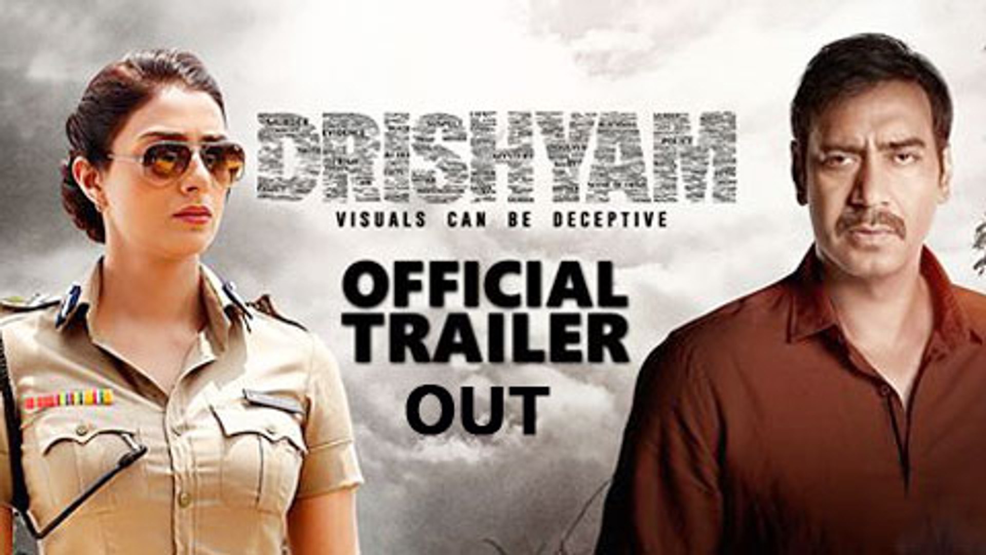 Drishyam Official Trailer Out Ajay Devgn Tabu Sriya Saran