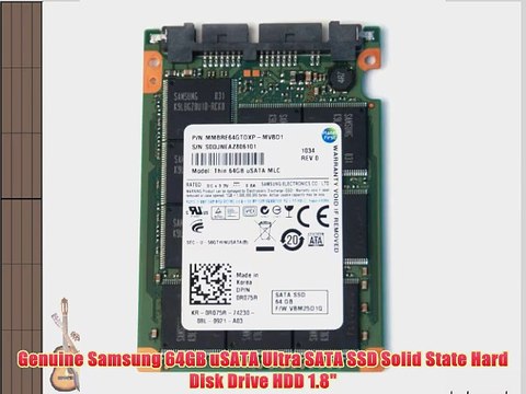 Samsung 64GB 1.8 R075R MMBRE64GTDXP-MVBD1 Thin / Caseless Firmware VBM25D1Q uSATA MLC SSD Solid