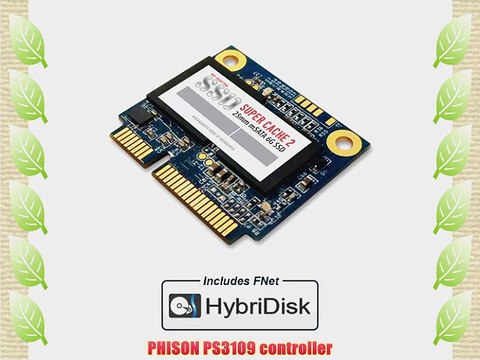 MyDigitalSSD Super Cache 2 25mm SATA III (6G) mSATA Mini (Half Size) SSD with FNet HybriDisk