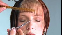 How to cut a square bangs fringe style training Hair Cut Hairdressing