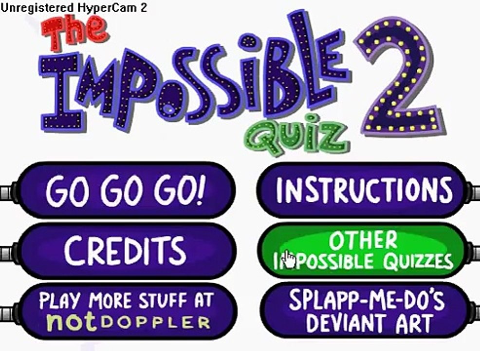 The Impossible Quiz 2 - 1st ten questions.