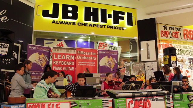 Mozartini Orchestra Performs 'Eye of the Tiger' @ JB Hi-Fi Werribee