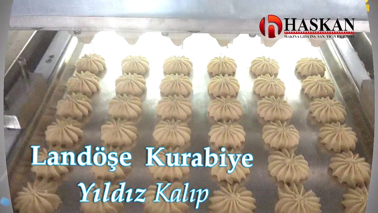 Haskan Kuru pasta Makinesi - Landöşe Düz döküm kurabiye Dökerken