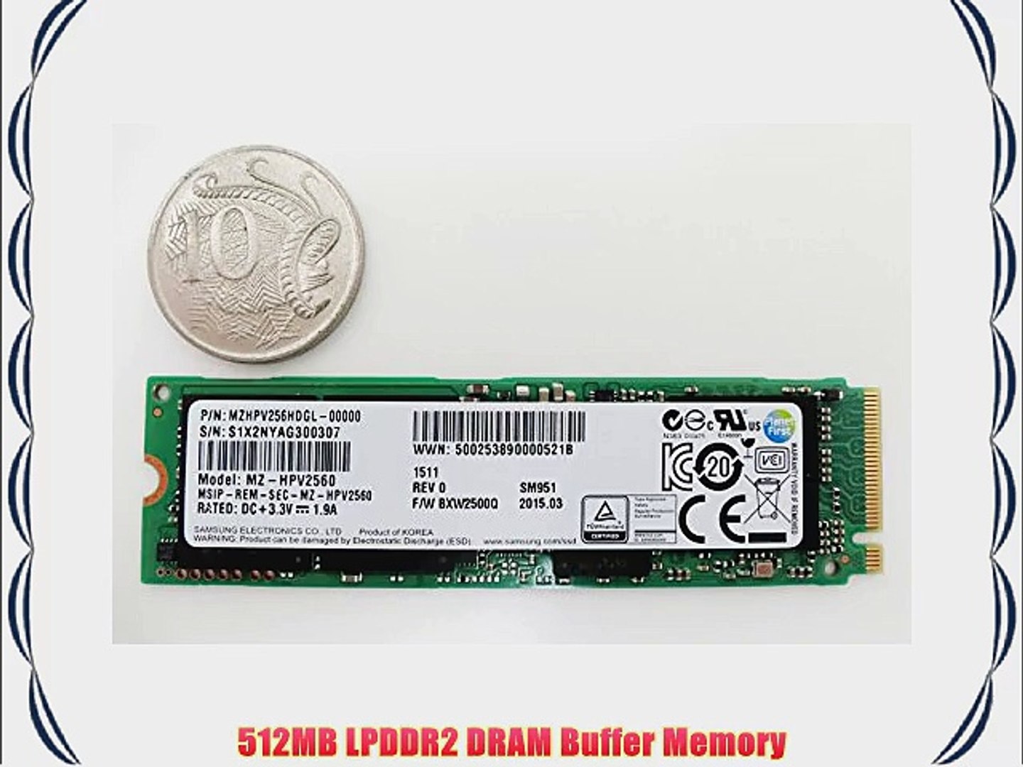 Samsung SM951 256GB AHCI MZHPV256HDGL-00000 M.2 80mm PCIe 3.0 x4 SSD - OEM  - video Dailymotion