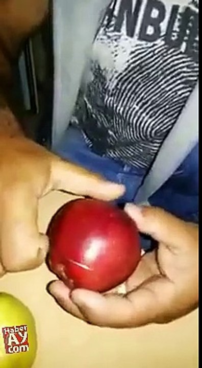 Elmanın üzerindeki kimyasal!!