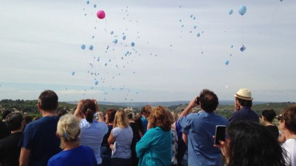 Lâcher de ballon pour Carla-Marie avec les enfants de la Trébillane