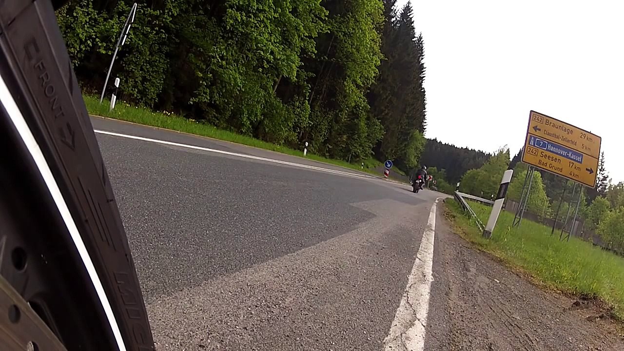 motorrad crash honda cbr 1000 RR ,R1, harz