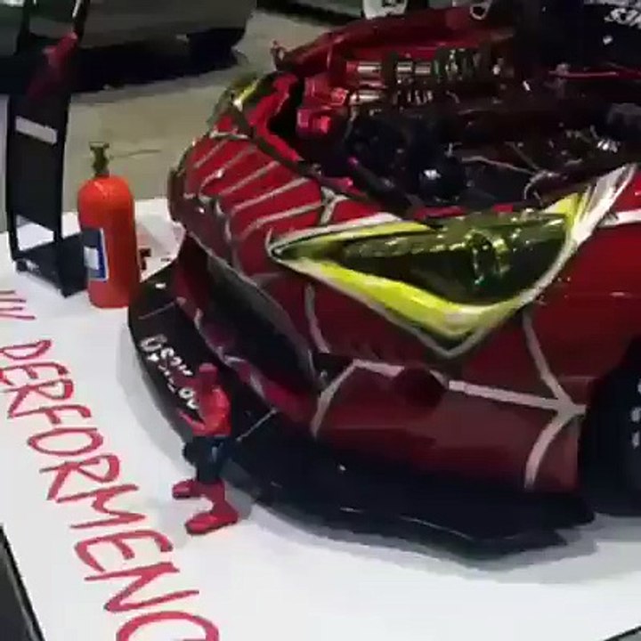 Insane spider man car