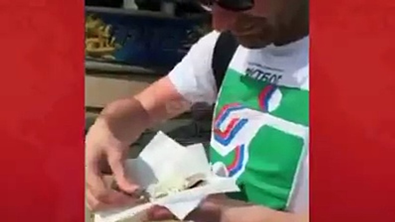 poor guy... eagle stanching food